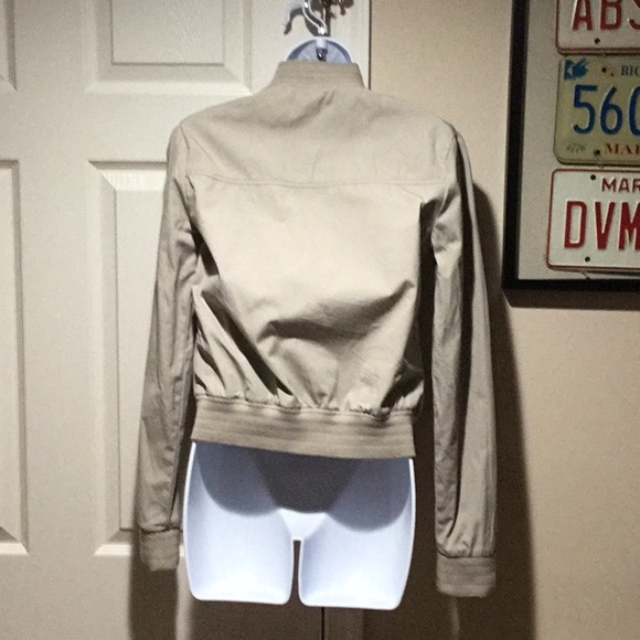 ⏰ Anthropology Tullette Khaki Bomber Jacket - Size S - Picture 6 of 12